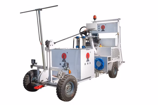 The Driving Type Hydraulic with 4 Pneumatic Spray Guns 200L Cold Paint Road Marking Machine